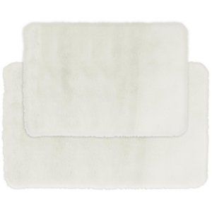 *CLEARANCE* Villa Luxe 2-Pc. Faux-Fur Memory Foam Bath Rug Set